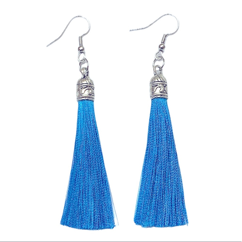 Tassel / Bohemian Colorful Earrings - Picture 4 of 4